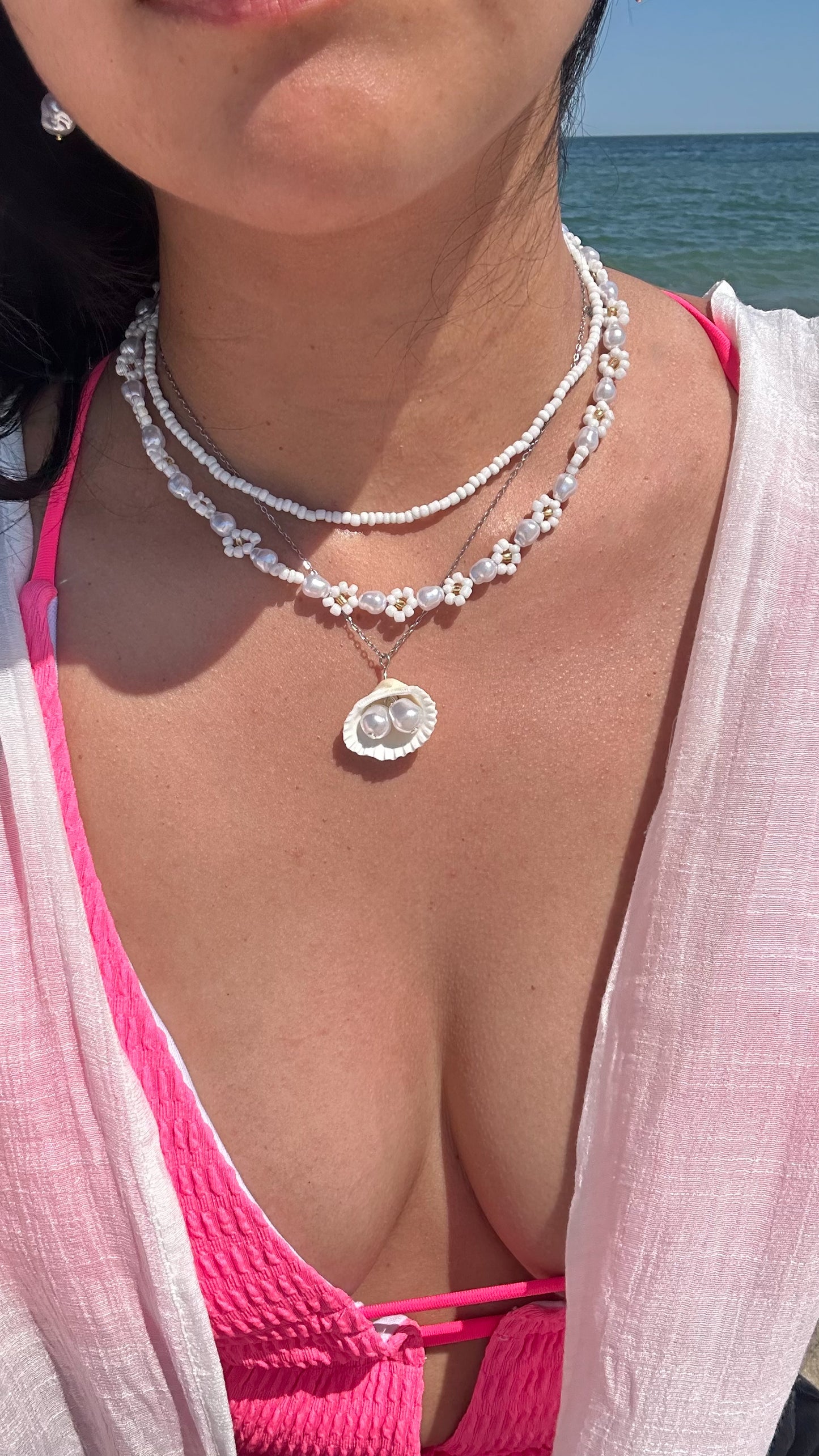 Triple Layered Caribbean Necklace SALE